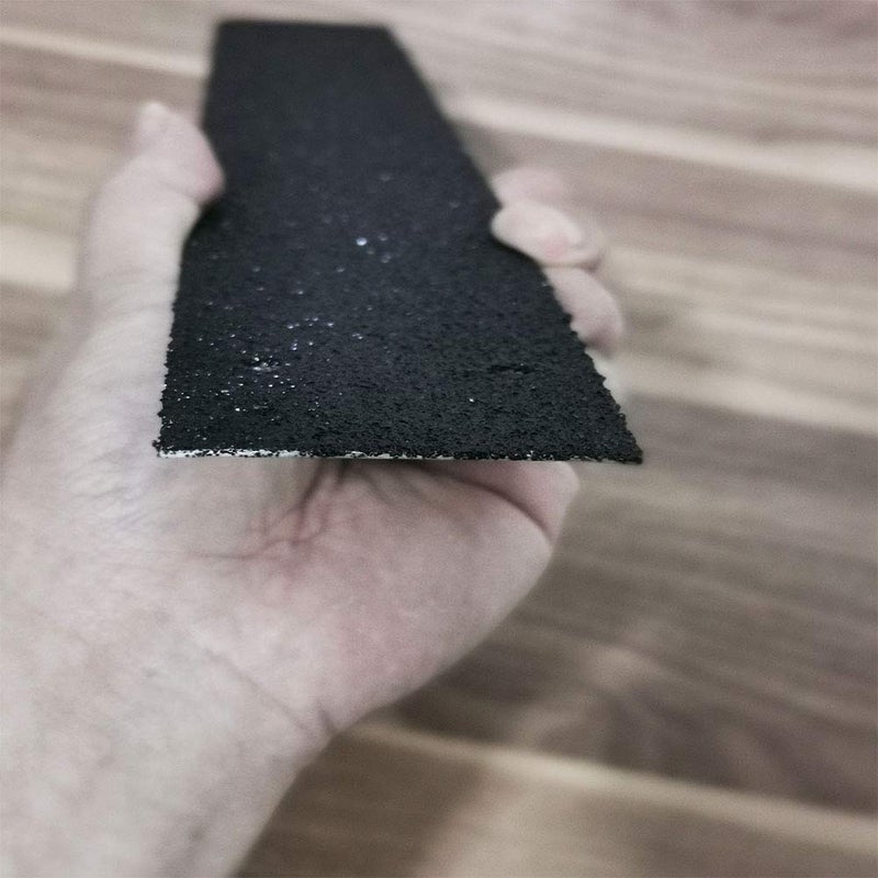 zosenda Non Slip Decking Strip, zosenda 5 Pcs 50mm x 400mm Anti-Slip Floor Decking Grip, Timber Wooden Stop Slipping Tape Black Safety Treads (Black) - Image 4